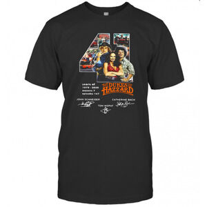 41 Years Of 1979 The Dukes Of Hazzard Signatures T-Shirt